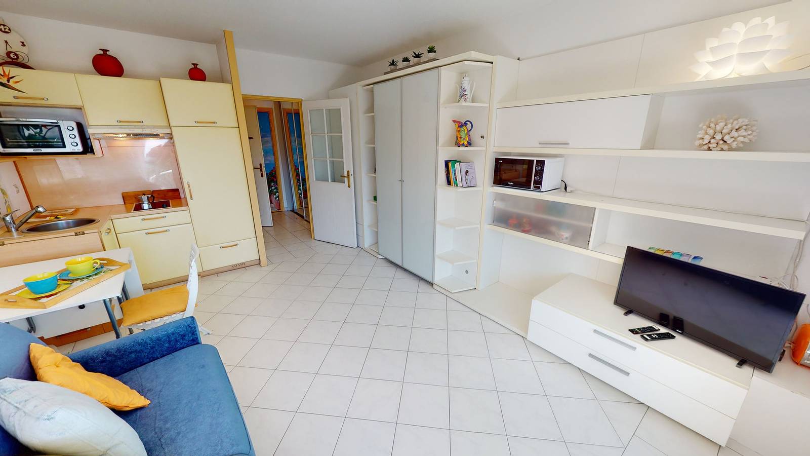 Gehele studio, Studio voor 2 personen met balkon/terras in Menton, Nice en omgeving