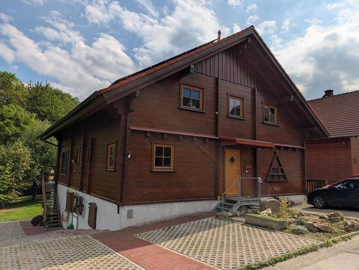 Ferienwohnung für 2 Personen, mit Balkon und Garten sowie Ausblick