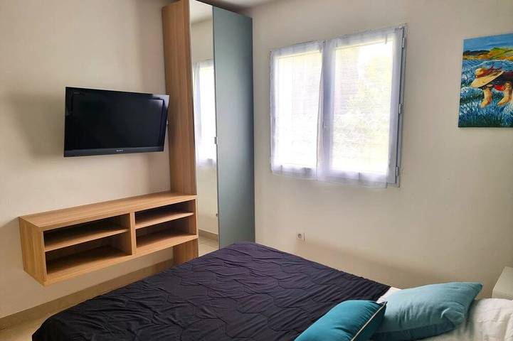 Selten: Haus klassifiziert 3*- 81m² 100m zu Strand & Hafen, klimatisiert, Parkplatz, WLAN in La Londe-les-Maures, Parc national Port-Cros