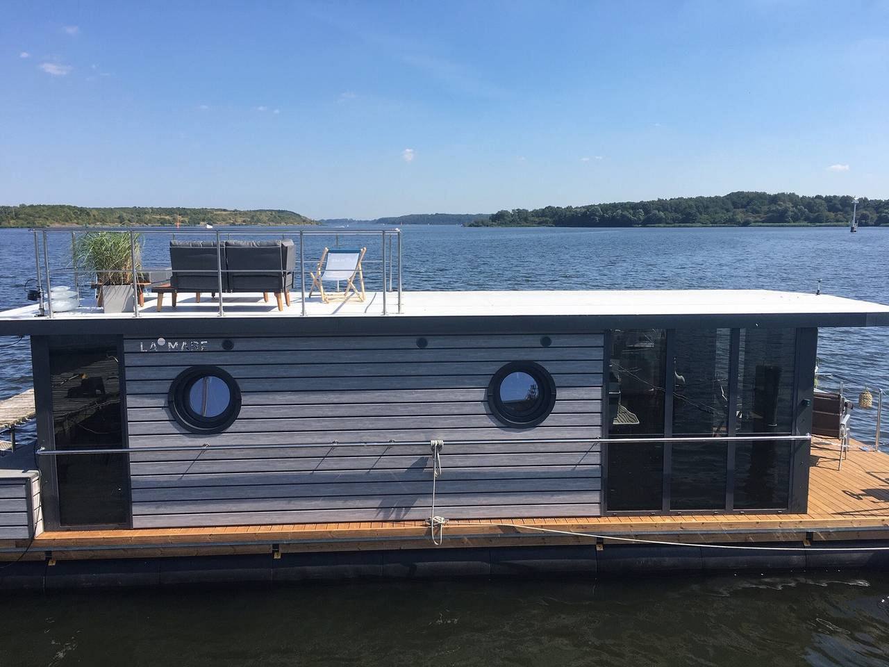 Entspannen auf dem hausboot "hafenprinz" in Travemünde, Lübeck