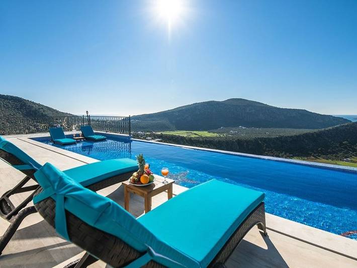 Villa Starline 1 mit Meerblick in Antalya-Kalkan in Kaş, Provinz Antalya