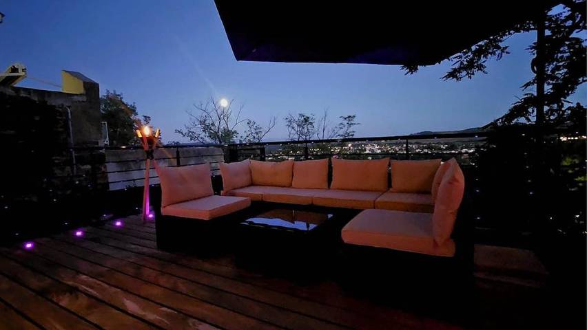 Gîte pour 4 personnes, avec terrasse et vue ainsi que sauna et jardin, animaux acceptés à Pont-du-Château - 4