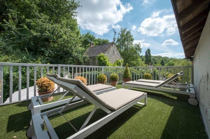 Location de vacances pour 4 personnes, avec terrasse à Chênehutte-Trèves-Cunault - 4