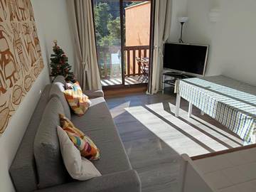 Gîte pour 6 personnes, avec terrasse et vue, animaux acceptés dans Station de La Colmiane
