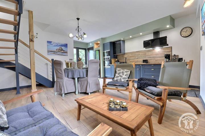 Gîte pour 4 personnes, avec vue ainsi que jardin et terrasse à Vieux-Viel