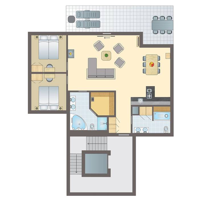 Bungalow für 6 Personen, mit Sauna in der Lübecker Bucht