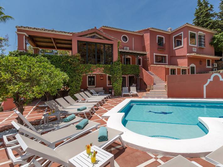Casa de vacaciones para 25 personas, con Jardín en Benahavís