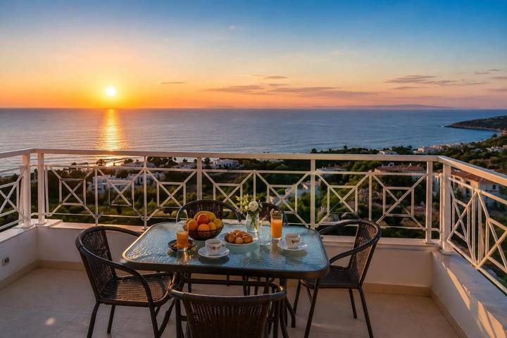 Appartement de vacances pour 4 personnes, avec vue et jardin, adapté aux familles