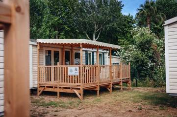 Camping pour 6 personnes, avec jardin et piscine à Argelès-sur-Mer