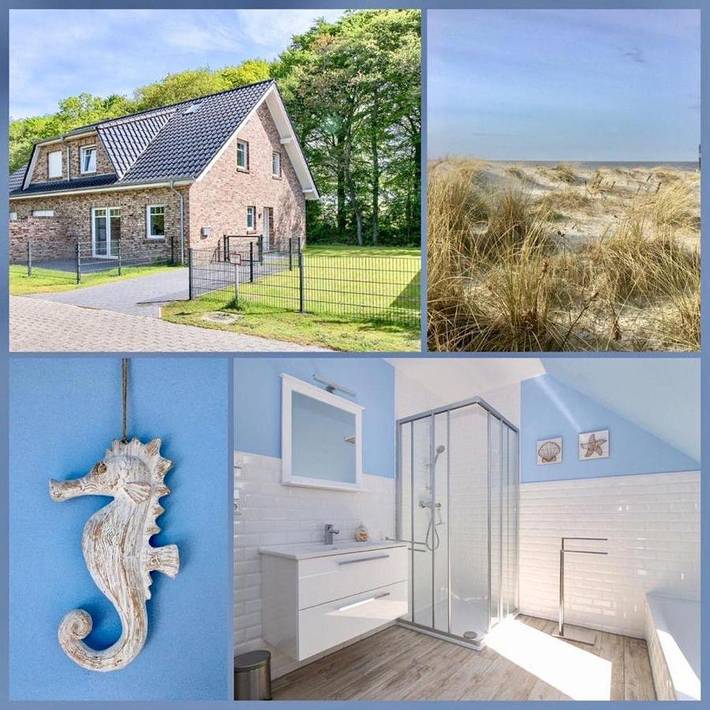 Ferienwohnung für 6 Personen, mit Garten und Sauna sowie Terrasse in Hage - 2