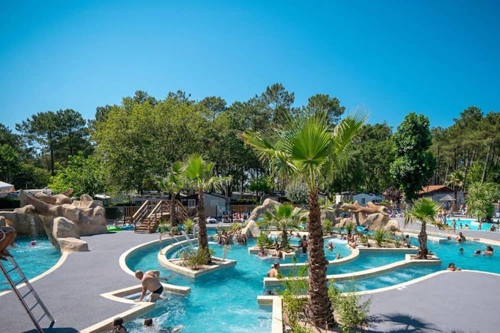 Zecamping 5 étoiles piscine chauffée locatif 36m2 in Messanges, Côte d’Argent