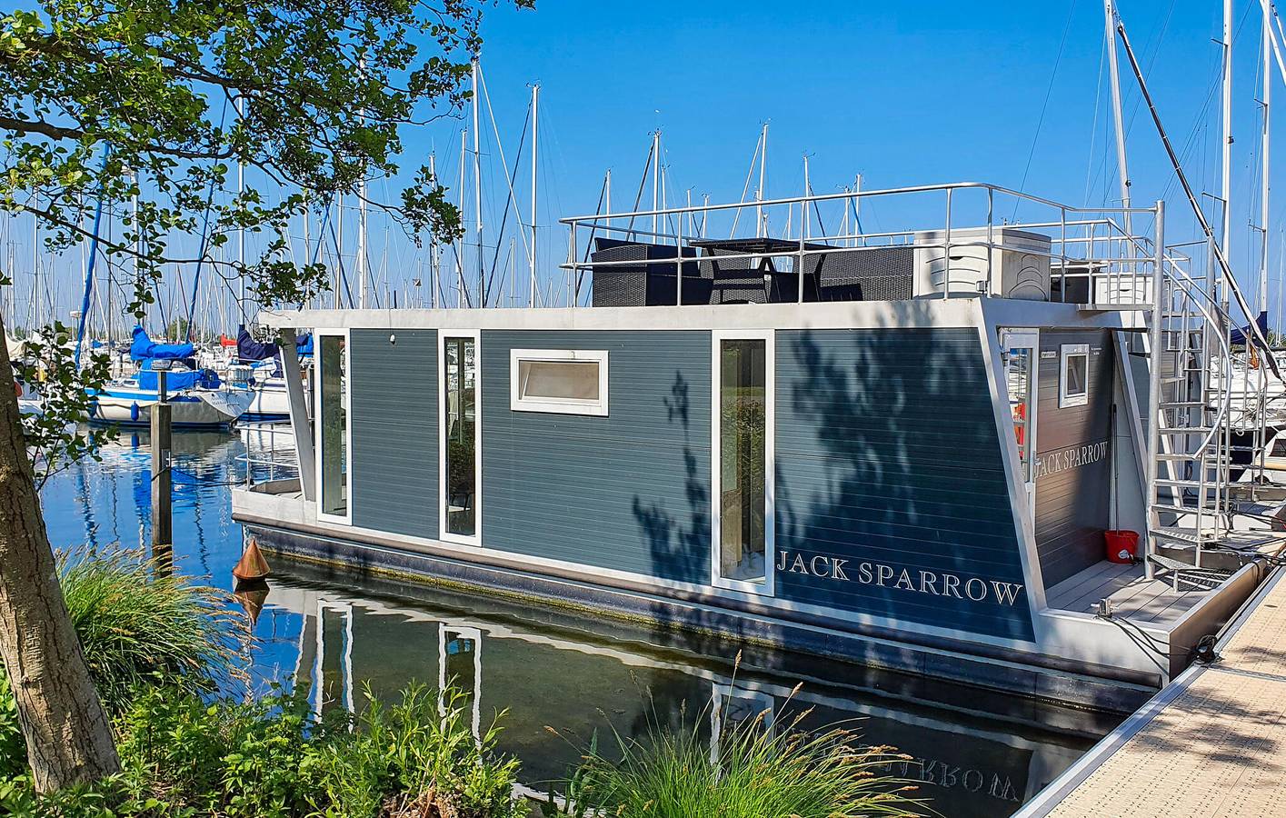Hausboot für 6 Personen mit Ausblick in Holländische Küste