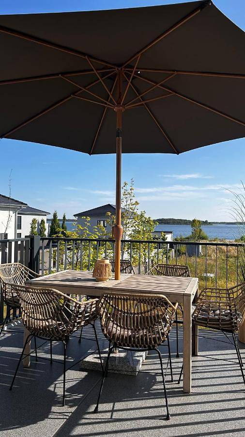 Ferienwohnung für 4 Personen, mit Balkon und Terrasse sowie Garten und Seeblick in Muldestausee - 4