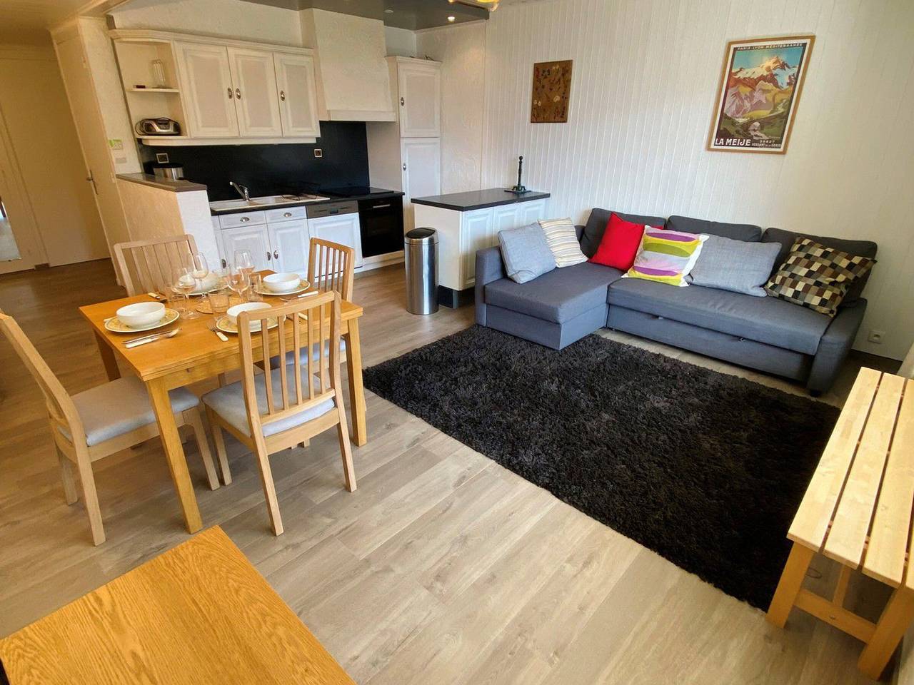 Entire apartment, Spacious flat in Les Deux Alpes, 6 pers, mountain view in Vénosc, Les Deux Alpes