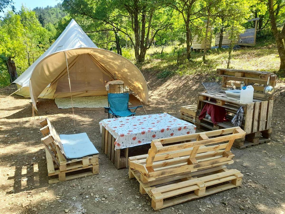 Glamping en Tente Yourte in Ispagnac, Parc national des Cévennes