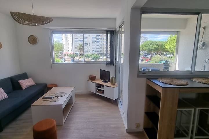 Ganze Wohnung, Appartement Rénové Pour 4 Personnes Situé Entre le Port et la Plage in Carnon-Plage, Mauguio
