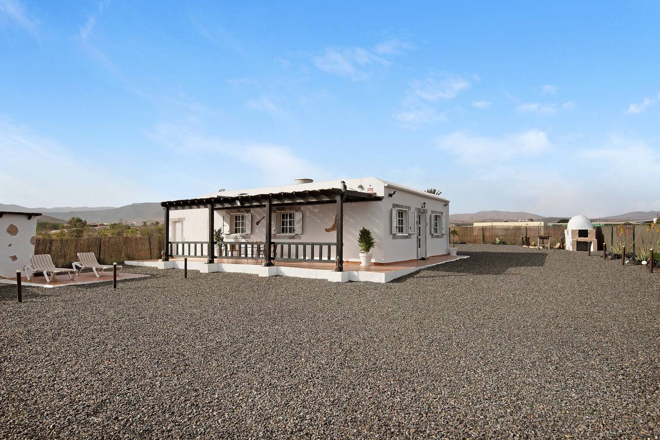 Ferienhaus 'Casa Majos' mit Bergblick, privater Terrasse und Wlan in Tuineje, Fuerteventura