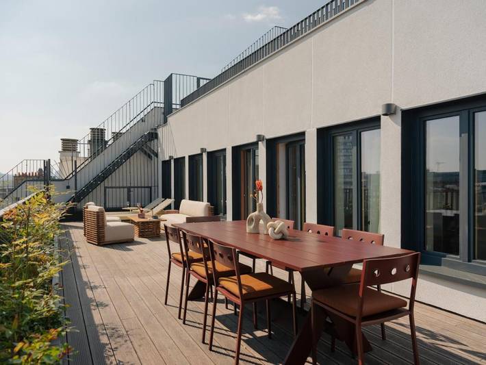 Cottage pour 6 personnes, avec terrasse et vue dans Palais des Sports (Paris)