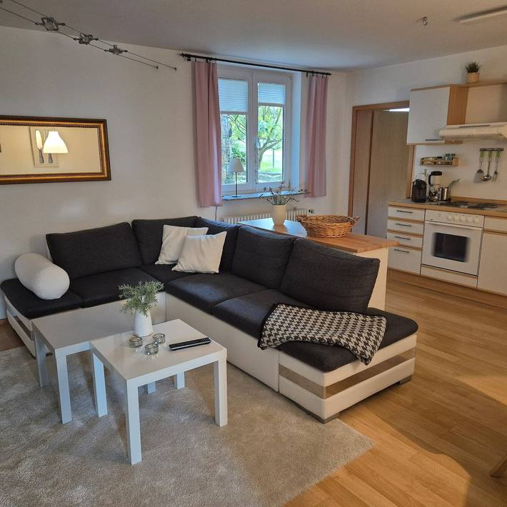 Geheel appartement, Vakantieappartement 'Kleine Pause' met privéterras en Wi-Fi in Emmendingen, Zuidelijk Zwarte Woud