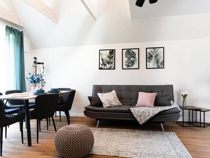 Ferienwohnung für 6 Personen, mit Balkon und Terrasse sowie Garten und Ausblick in Bad Schwartau