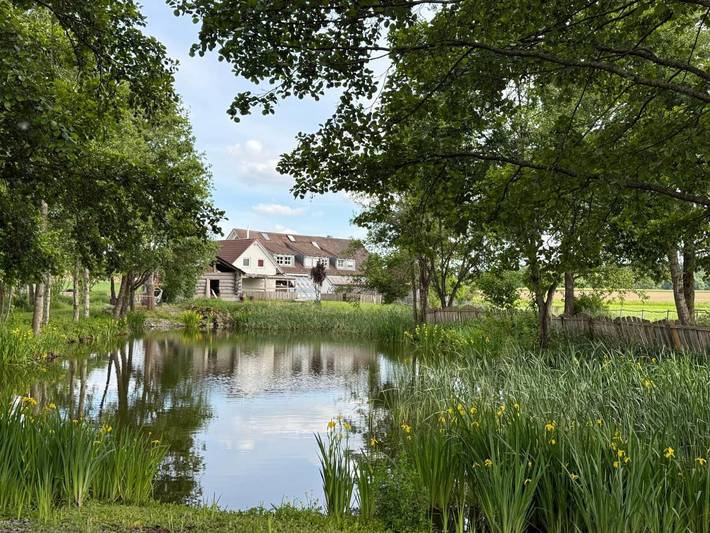 Ferienwohnung für 4 Personen, mit Terrasse und Garten sowie Seeblick und Ausblick in Bad Saulgau