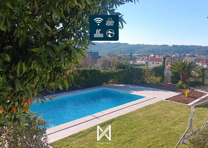 Casa de férias para 10 pessoas, com piscina e terraço e ainda jardim em Castelo de Paiva