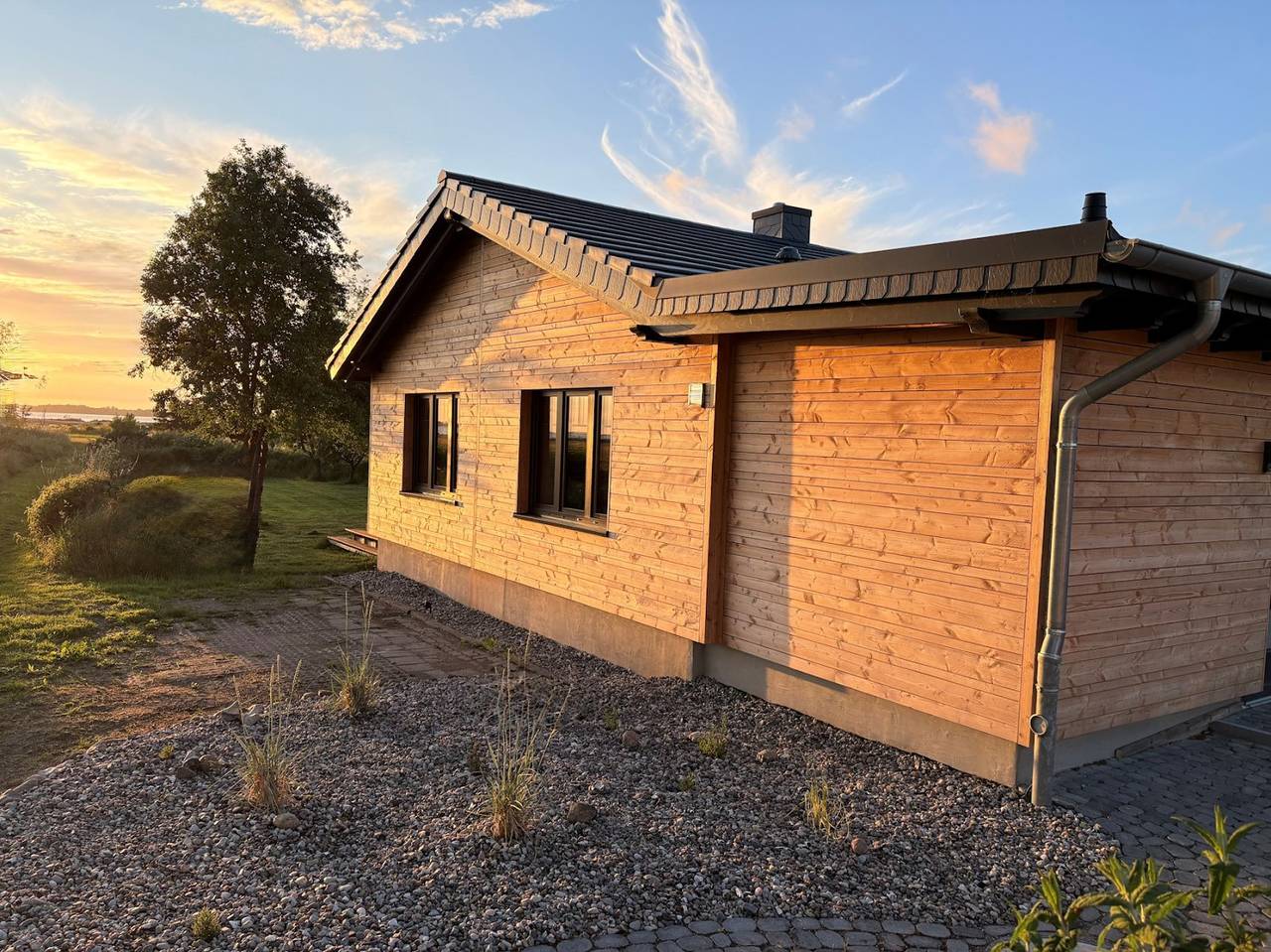 Exklusives Ferienhaus im Erstbezug mit unverbautem Blick auf das Salzhaff in Pepelow, Am Salzhaff
