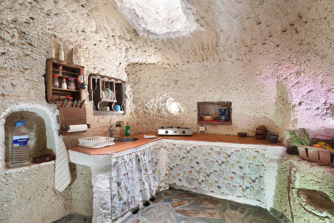 Casa "Casas Cueva Alfer 2" con vistas al mar, jardín y Wi-Fi; admite mascotas in Fasnia, Tenerife Sur