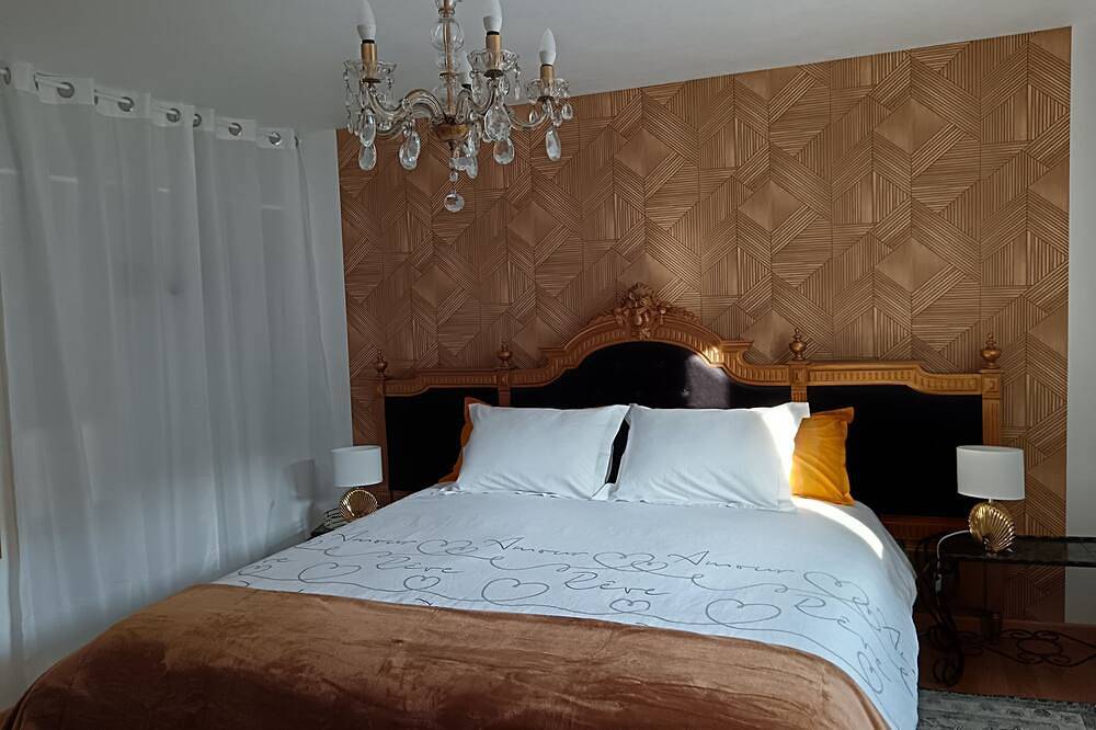 Ganze Wohnung, Apartment 126m2 + outside (balcony, garden furniture, table) 4 bedrooms 8 persons in Sainte-Marie-aux-Mines, Regionaler Naturpark Belchen der Vogesen
