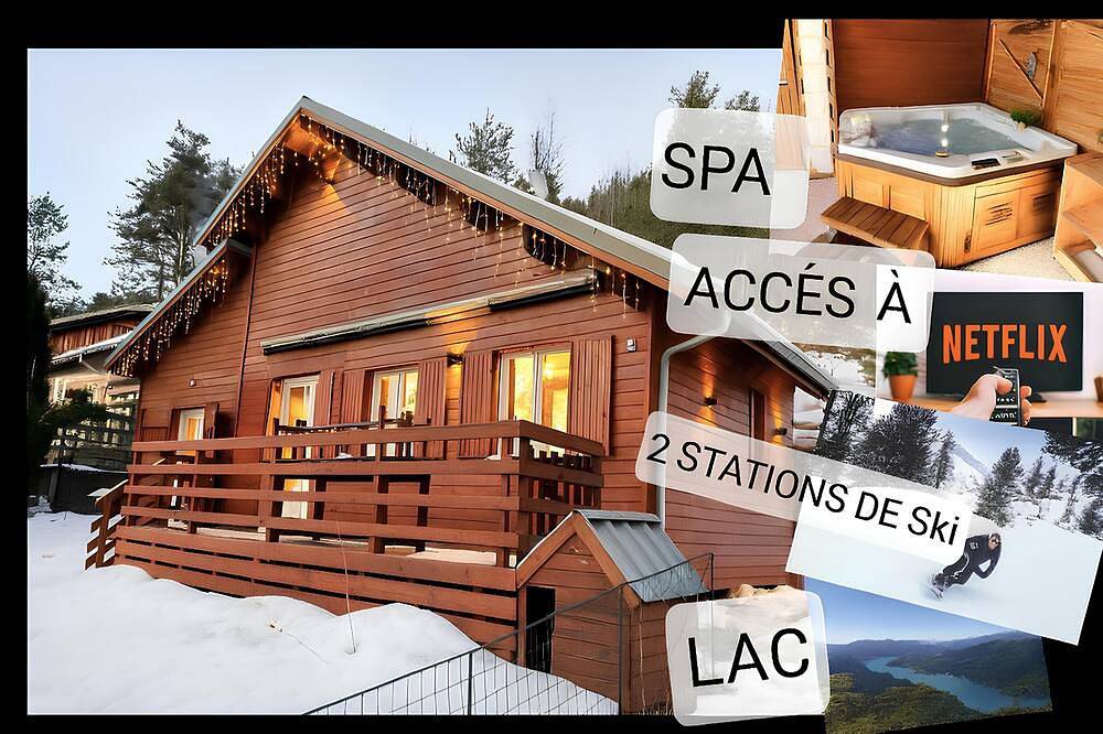 Whole chalet + private outdoor Spa-3 parking spaces-Near Ski Resort & Lake in Seyne, Alpes de Alta Provenza