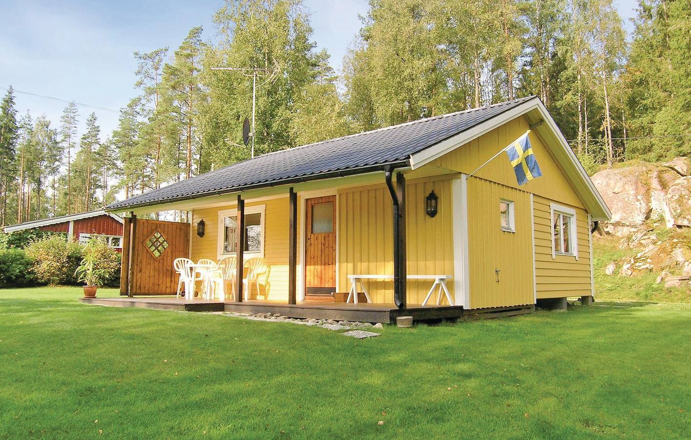 Ferienhaus für 5 Personen mit Terrasse in Västergötland