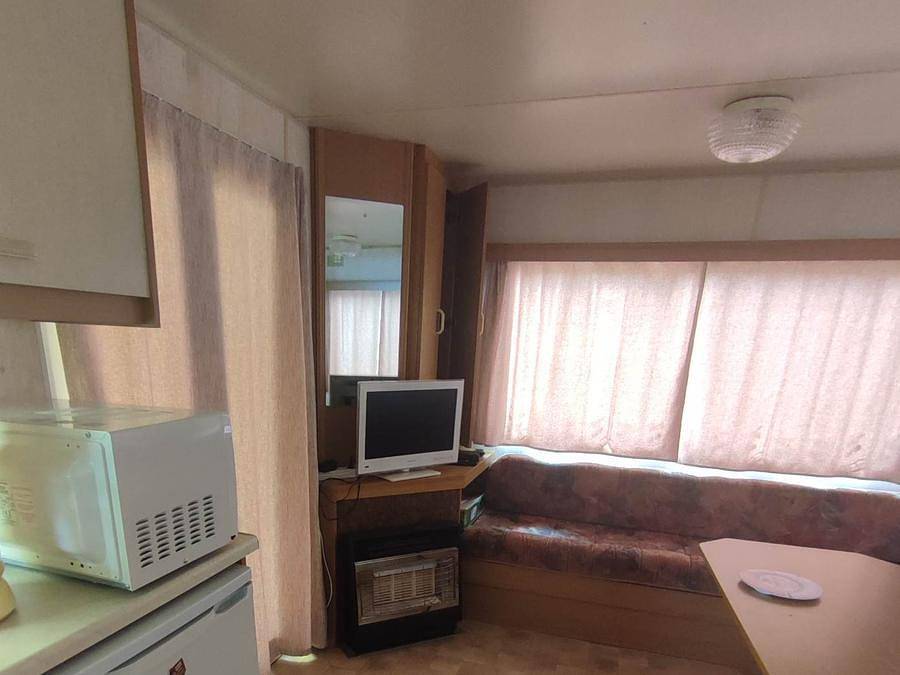 Camping La Vallée - Mobilheim 4 personen - Pfingstrose in Perpezat, Regionaler Naturpark Volcans d'Auvergne