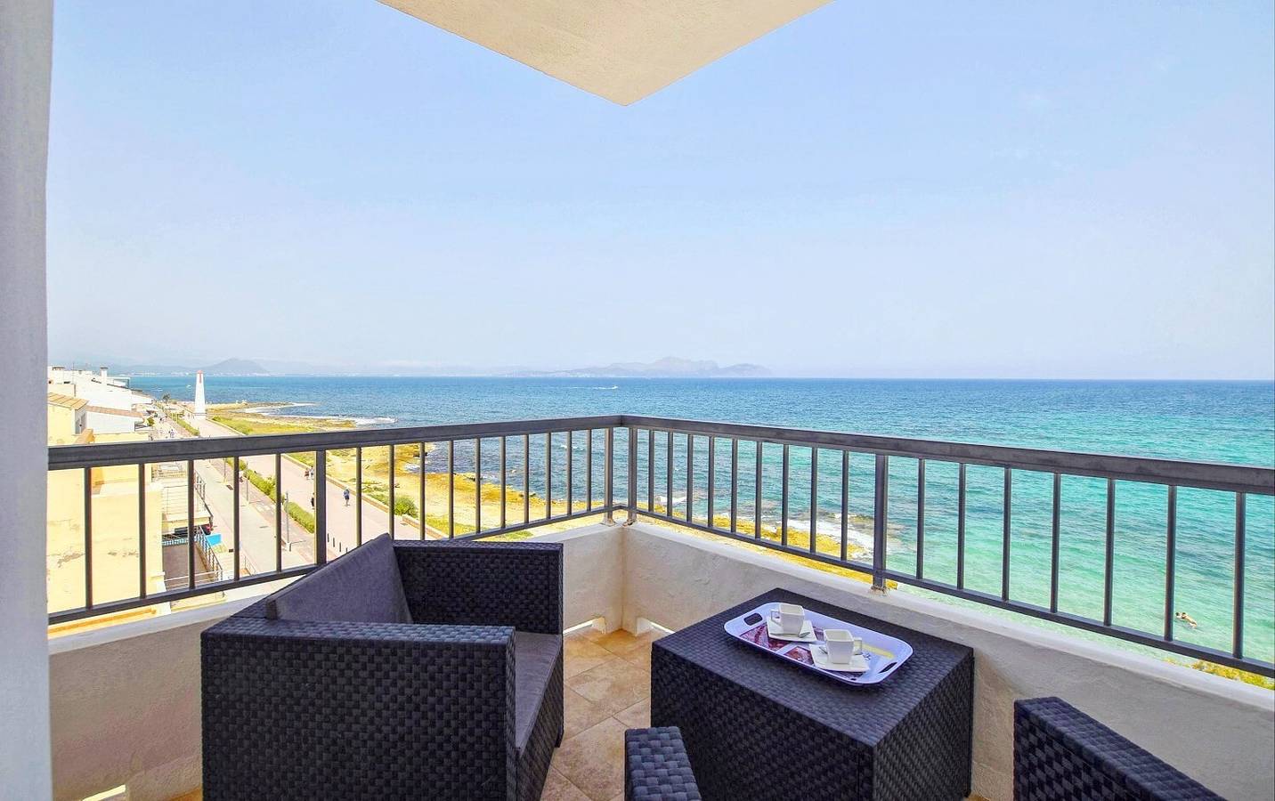 Ganze Wohnung, Ferienwohnung 'Son Baulo' mit Meerblick, privater Terrasse und Wlan in Playa de Son Bauló, Santa Margalida