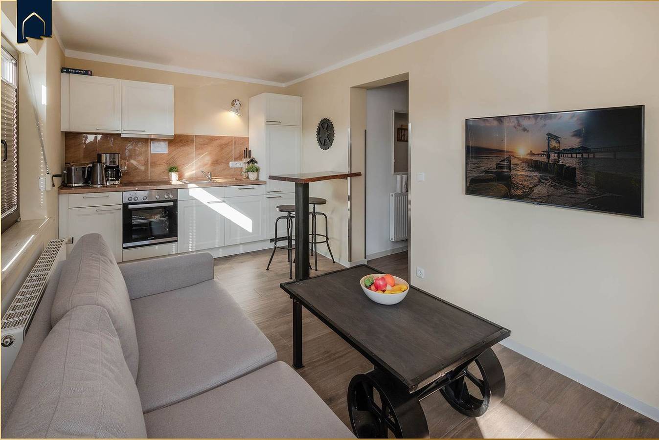 Ganze Wohnung, Gemütliche Ferienwohnung in Heringsdorf mit Garten, nur 700 m vom Strand entfernt in Drei Kaiserbäder, Heringsdorf