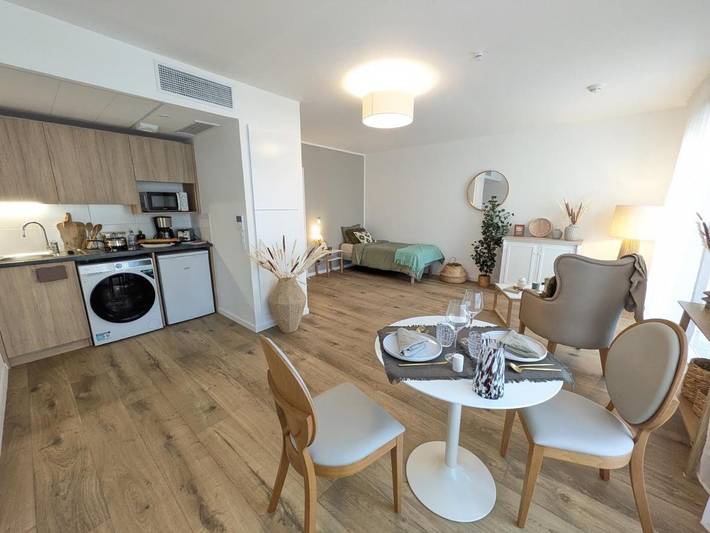 Appart’hôtel pour 2 personnes, avec jardin