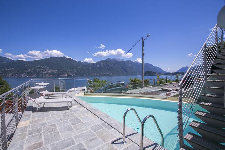 Penthouse pour 10 personnes, avec terrasse ainsi que piscine et vue sur le lac, adapté aux familles dans Menaggio - 4