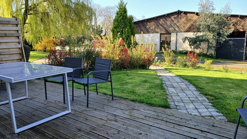 Maison de vacances pour 4 personnes, avec terrasse ainsi que jardin et vue