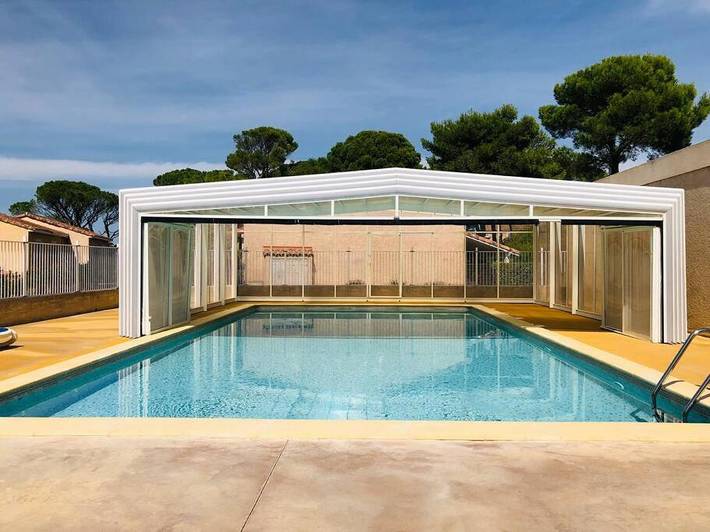 Maison de vacances pour 4 personnes, avec vue ainsi que terrasse et piscine