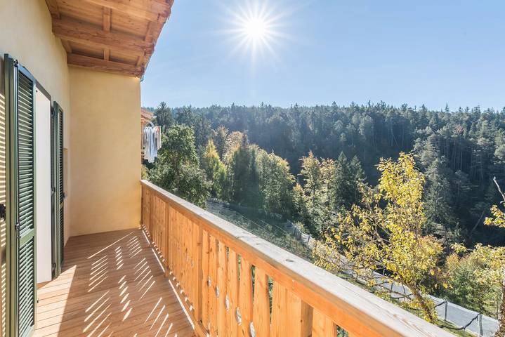 Ganze Wohnung, Ferienwohnung Hof im Thal Apt Zirbe mit wunderschönem Bergblick und Balkon in Aldein, Südtirol