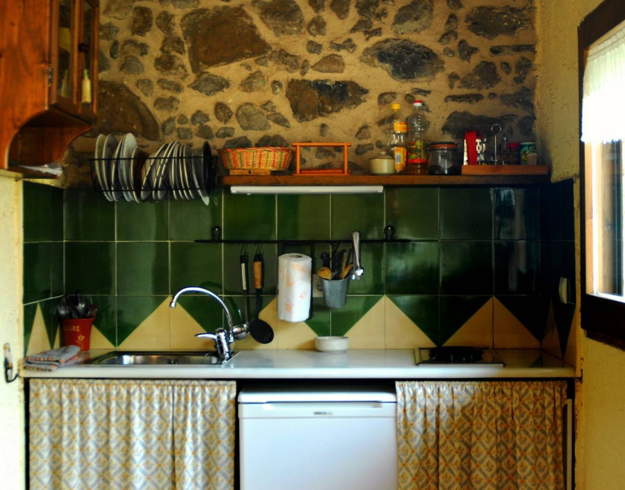 Cabaña 'La Cabaña Mas Viollela' con vistas a la montaña, Wi-Fi y aire acondicionado in San Juan les Fonts, Parc Natural de Zona Volcànica de la Garrotxa