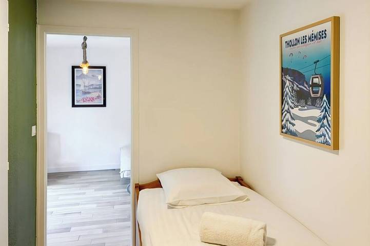Appartement entier, Appartement cosy au pied des pistes avec un balcon in Thollon-les-Mémises, Région de Thonon-les-Bains