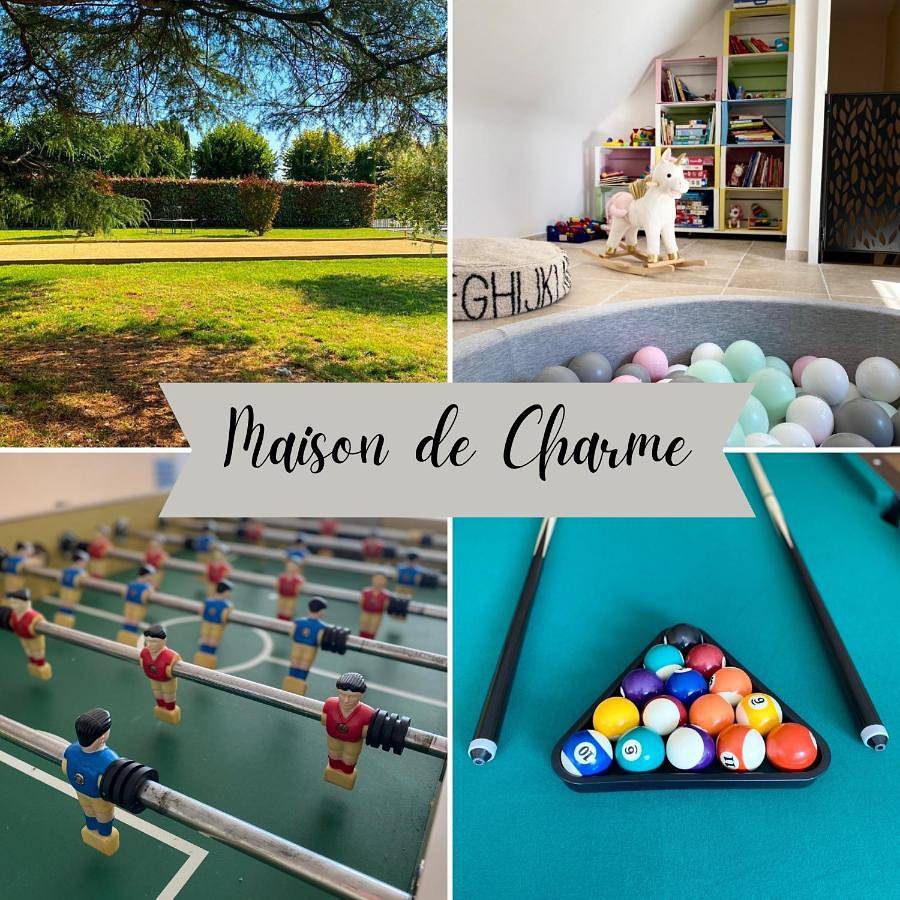 Au Gré des Souvenirs, gite 4 à 10 pers, clim, jacuzzi, loisirs in Château-la-Vallière, Région de Tours