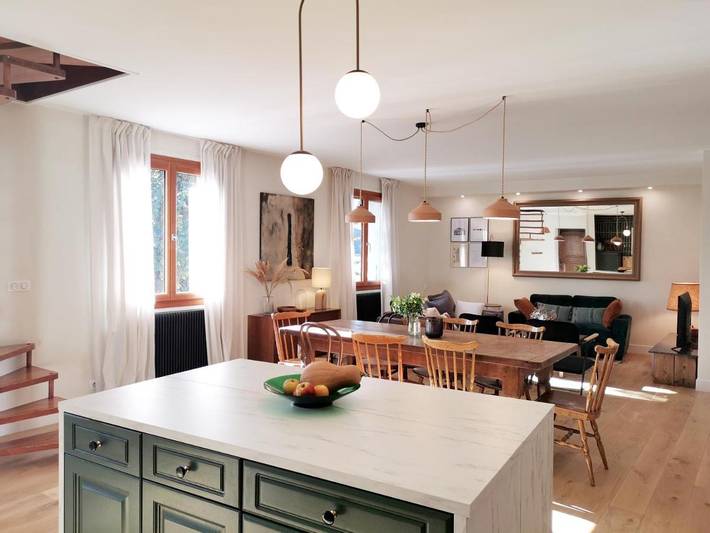 Maison de vacances pour 8 personnes, avec jardin et vue