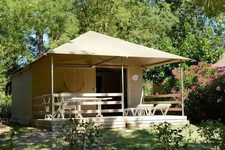 Tienda para 5 personas, con piscina y piscina para niños - 1