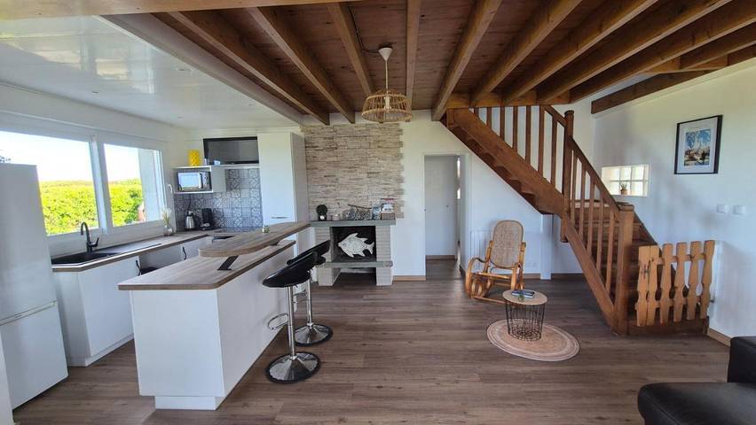 Location de vacances pour 7 personnes, avec Terrasse ainsi que Jardin et Vue à Cosqueville - 4
