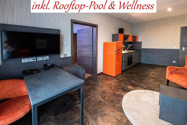 Hotel für 2 Personen, mit Balkon und Terrasse sowie Pool und Sauna in Sendling München - 4