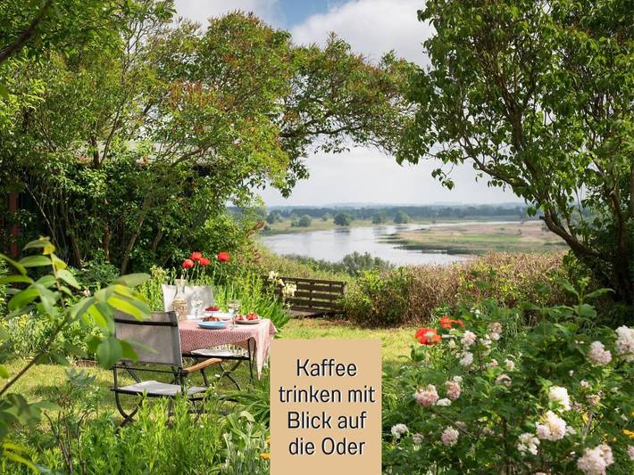 Ferienhaus für 4 Personen, mit Garten und Sauna sowie Ausblick in Oderbruch