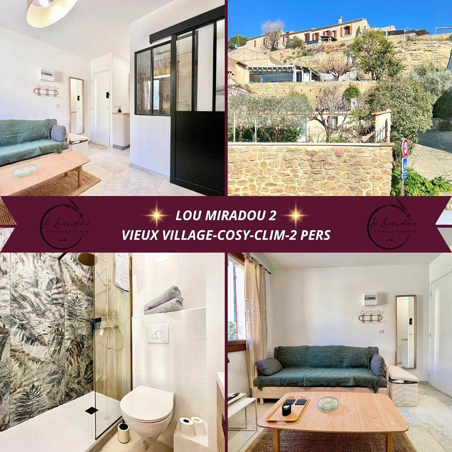 Appartement entier, Lou Miradou 2 - Vieux village médiéval, Cosy, Clim, 2 personnes in Miramas, Côte méditerranéenne (France)