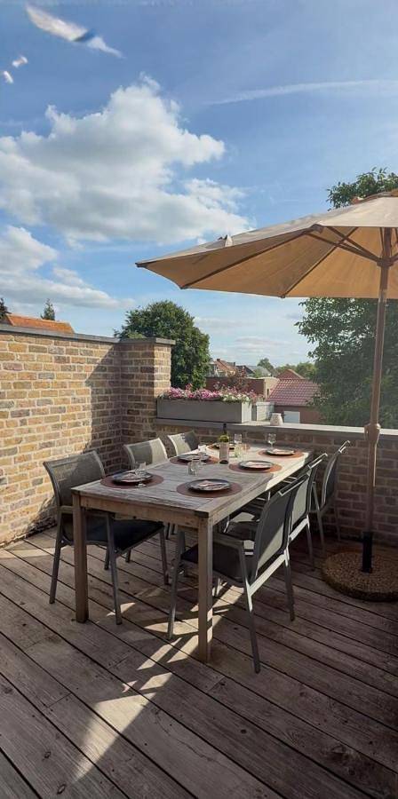 Location de vacances pour 8 personnes, avec Terrasse ainsi que Sauna et Vue à Oostkamp