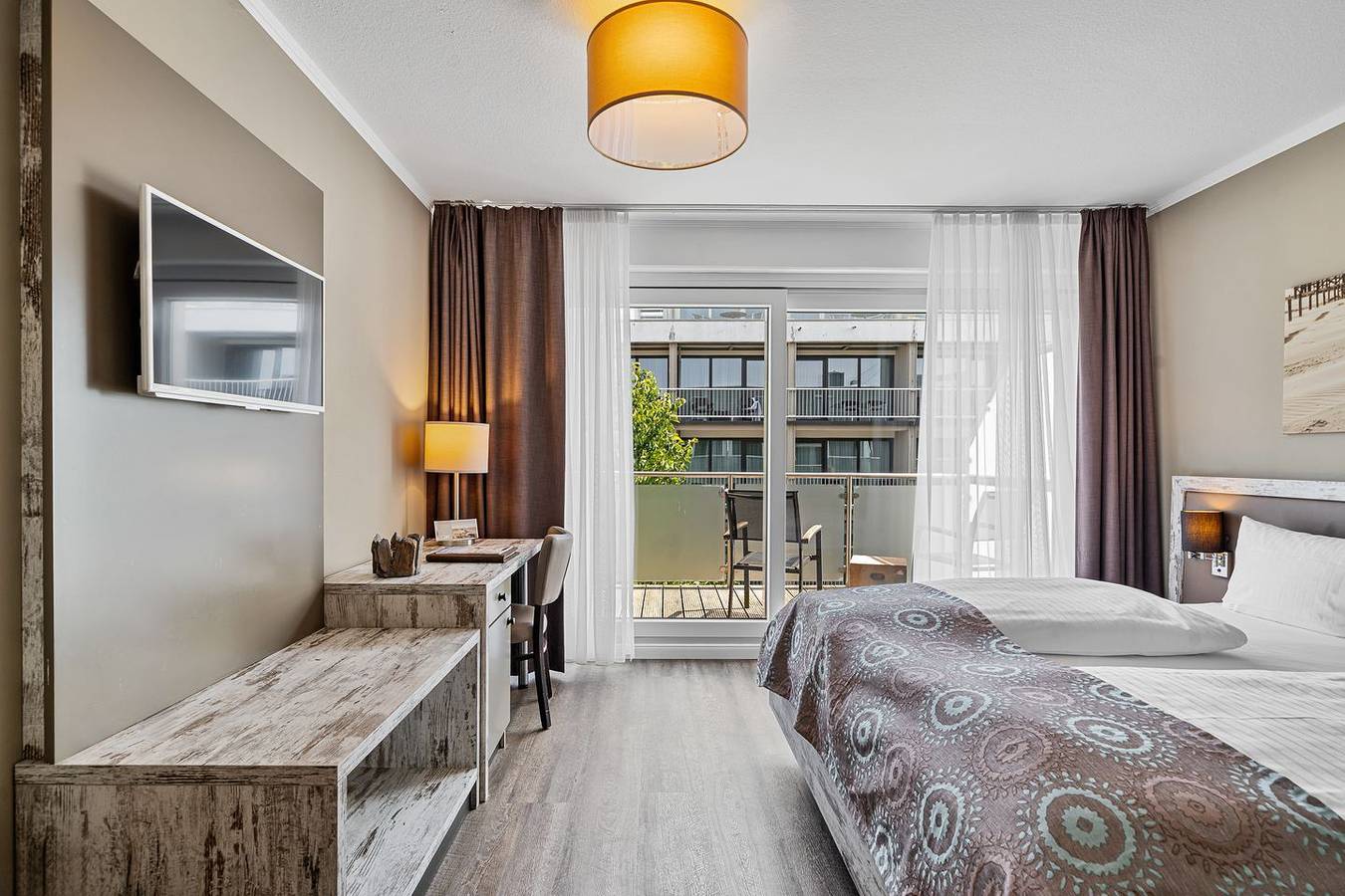 Doppelzimmer 6 mit Landblick in St. Peter-Bad, St. Peter-Ording